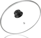 10 Inch Tempered Glass Lid Compatible with Lodge Skillets, Caraway Frying Pan, OXO Obsidian Fry Pan Skillet, Pan Lid, Pot Cover, Dutch Ovens and Other 10-10.25" Cookware