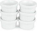 Mini Ramekins 1 oz. 30 ml|Microwave & Oven Safe, Porcelain Souffle Dish, Dipping Sauce, & Small Dessert Cups| 6 Count