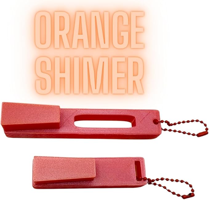 Hydro Style Tumbler Opening Tool, Plastic Lid Removal Tool with Chain and Handle Clip (Orange Shimmer)