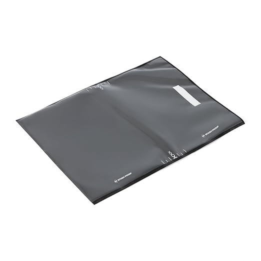 Vacuum Seal Bags 15" x 20" (50 Count) 5.5 Mil (Black and Clear) - BPA Free Commerical Grade Food Saver for Storage, Sous Vide, and Meal Prep Sealer Bag