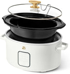 Beautiful 4-Quart Programmable Slow Cooker with Touch-Activated Display, Digital Timer, Keep-Warm Function & Removable Non-Stick Pot