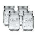 Ball Regular Mouth Glass Mason Jars with Lids and Bands, Used for Canning (Pint, 16 Ounce (Pack of 4))