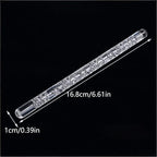 Clear Rolling Pin with Sea Wave Embossing Pattern, Cake Decorating Tool, Pin Baking Tools and Accessories