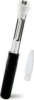 2 in 1 Apple Corer and Peeler Tool, Fruit Vegetable Corer and Peeler Tool Stainless Steel Apple Peeler Apple Corer Remover Tool Multifunction Corer Tool for Vegetable Fruit Kitchen Gadget (Black)