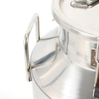 304 Stainless Steel Milk Can Large 12L-60L Capacity Milk Bucket Ice Buckets Bar Tools Wine Pail Bucket Milk Can Tote Jug with Sealed Lid Heavy Duty for Milk and Wine Liquid Storage (50L)