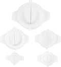 BESPORTBLE 5pcs Plastic Dumpling Mold Set, Ravioli Maker Press, Empanada Dough Wrapper Tool for Chinese Dumplings and Pastry, Kitchen Gadget for Home Cooking