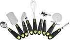 Stainless Steel Kitchen Gadgets Set Baking Tools 7pcs Utensils White Cheese Grater Can Opener