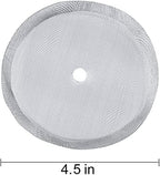 Secura French Press Replacement Screens, Stainless Steel Reusable Mesh Filter for 50 Ounce, 1.5 Liter Coffee Press, 4 Pack