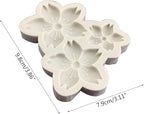 Gray 3D Flower Silicone Molds Cherry Blossoms Fondant Craft Cake Candy Chocolate Mold Sugarcraft Pastry Kitchen Baking Moulds Silicone Fondant Flowers Pastry and Baking,Gum Paste Molds