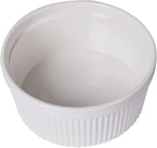 64 oz Ramekins 1 pcs Porcelain Ramekins Dishes for Souffle,Creme Brulee, Pudding, Custard Cups,Bakeware Bowls Set for Baking,Oven Safe, White (8 inch)