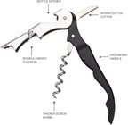Waiter Corkscrew Professional Wine Opener with Foil Cutter,Manual Wine Bottle Opener for Servers, Bartenders and Waiter (1, Pink)