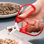 2Pcs Red Peeling The Shell Nut Shell Cracker Seed Pistachio Sheller Opener Peeling Pliers Nut Crackers Stainless Steel Convenience Hard Case Nut Crackers Specialty Tools and Gadgets, Nut Crackers