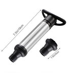 Healifty Wine Saver Vacuum Pump: Wine Preservation Pump Cylinder Set with 2 Reusable Vacuum Bottle Stoppers Tool for Home Bar and Kitchen