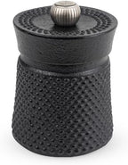 Peugeot BALI FONTE Cast Iron Pepper Mill, 8cm/3 In, Black