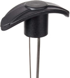 Stainless Steel 3-Pronged Wine Bottle Cork Retriever with Black Handle