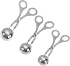 Stainless Steel Meatball Maker 3-Piece Set Kitchen Gadget Meatball Scoop Tool for Easy Food Preparation for Home Cooking and Fish Ball Making