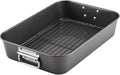 Roasting Pan for Ovens Nonstick Heavy Duty Roasting Pan with Rack Large 11 inch x 15.5 inch For Delicious Family Meals for Cooking Roaster Pan for Meats, Turkey, & Vegetables