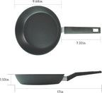 9.5“ Nonstick Frying Pan, Nonstick Fry Pan Griddle Pan, Dishwasher and Oven Safe, PFOA-Free, Stovetop Grill Pan Works with Gas, Electric Stove, Induction Cooktops
