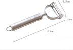 Potato Apple Vegetable Peelers for Kitchen,Vegetable Peeler Stainless Steel, Multifunction Vegetable Peeler Julienne Peeler for Kitchen (2-in-1 peeler)，Julienne Peeler Stainless