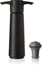 Vacu Vin Original Wine Saver with 1 Vacuum Bottle Stoppers – Black Wine Preserver Pump for Red or White Wine – Manual Air Remover System – Airtight Seal – Keep Wine Fresh Longer