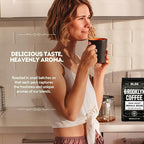 BROOKLYN COFFEE Whole Bean, Classic Dark Roast (2lb) Bold, Smooth Taste, Intense Aroma - Fresh Bulk Coffee Beans Roasted Weekly in NYC