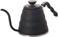 Hario V60 "Buono" Drip Kettle Stovetop Gooseneck Coffee Kettle 1.2L, Stainless Steel, Black