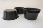 6PCS Carbon Steel Popover Pans, Nonstick Mini Yorkshire Pudding Pan, Muffin Cupcake Pans, Individual Egg Tart Molds, Baking Round Cake Cup - Black (3.1" x 1.4")