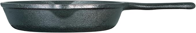 Lodge Seasoned Cast Iron Skillet - PFAS-Free, Non-Toxic Cookware - Use with an Oven, Stove, Grill, or Campfire - Naturally Non-Stick & Oven Safe - 6.5 Inches
