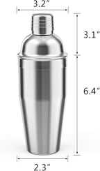 LUCKYGOOBO Cocktail Shaker Set,24 oz Martini Shaker,Bartender Kit with Stand,Stainless Steel Martini Mixer Built-in Strainer,Bar Tool Set,Drink Shaker,Fun Gifts.