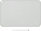 Silicone Pastry Mat 24"*16" Extra Thick Non Stick Baking Mat Food Grade Silicone Dough Rolling Bake Mat with Edge Heightening