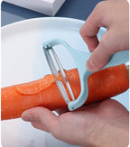 egetable,Potato,Fruit peeler cabbage cutting machine shredded kitchen stainless steel peeling knife gadget shredded cabbage Coleslaw, a must-have tool for western restaurants(Blue)
