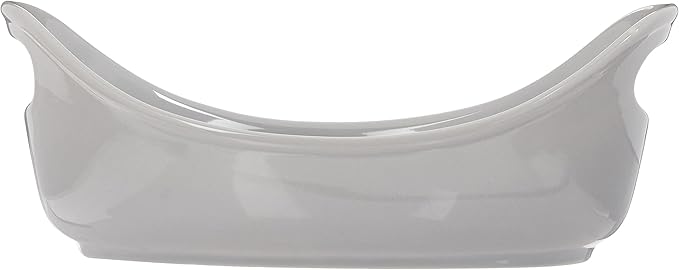 Rachael Ray Ceramics Bubble and Brown Oval Baker Set, 2-Piece, Light Sea Salt Gray -