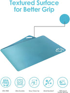 EMMANA - Plastic cutting board for kitchen. Set of 8 – 6 Color-Coded Flexible Plastic Mats with Food Icons + Peeler & Microfiber Towel – BPA-Free, Non-Slip Back, Dishwasher Safe, Durable & Non-Porous