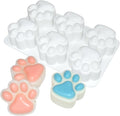 Silicone Chocolate Molds 3D Cat Paw, Non-Stick Silicone Mold for Creating Individual Portions Mousse Cake, Pastry, Chocolate, Ideal for Professional-Looking Dessert (E_ Cat Paw)