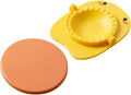 SHINEOFI Dumpling Maker Set Plastic Dumpling Press Mold Hand Tool Cooking Kitchen Gadget Yellow 2pcs Set