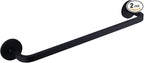 2 Pieces Magnetic Towel Bar for Refrigerator, Magnetic Towel Holder Towel Hook Hanger for Fridge, Kitchen Stove, Oven, Dishwasher, Sink Laundry Washing Machine Black
