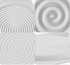 6 Holes Spiral Shape Silicone Mold 3D Cake Moulds Mousse for Ice Creams Chocolate Pastry Bakeware Dessert Art Pan