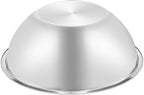 Suwimut 3 Pack Stainless Steel Mixing Bowls, 6 Quart Flat Base Stainless Steel Serving Bowls, 12.6 Inch Mirror Polish Large Metal Bowl Set for Kitchen Cooking, Baking, Prepping