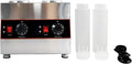 Commercial Electric Sauce Warmer Electric Cheese Sauce Warmer Hot Fudge Warmer Dispenser Cheese Dispenser Warmer with 2 Pump (2 Pump Head)