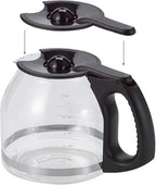 Replacement Coffee Pot Lid for Mr. Coffee Oster, Durable 12 Cup Coffee Pot Cover Carafe Top Replacement Accessories Parts for BVMC-CHX21 BVMC-CHX23 BVMC-EHX23 BVMC-EHX33CP BVMC-MVX (Black)