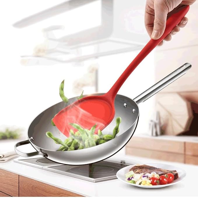 Kitchen Utensils Set Non-stick Kitchenware Cooking Tools Spoon Soup Ladle Spatula Shovel Accessories(E)