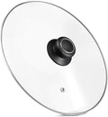 10.5 Inch Glass Lid for Frying Pan, Fry Pan, Skillet, Pan Lid, Fits Pot, Cast Iron Skillets 10.5", Clear