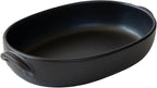 Banko Ware Au Gratin Dish, Large, Diameter Approx. 11.8 inches (30 cm), Heat Resistant, Pottery, Oven Safe, Direct Fire, Microwave and Dishwasher Safe, Black, Made in Japan