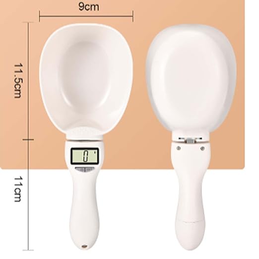 2026 New Electronic Measuring Spoon with Conversion,Digital Measuring Spoon Scale,800g / 0.1g High Precision with LCD Screen,Household Weighing Portable Tool for Pet Dog Cat Food (1SET)