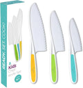 Tovla Jr Kid Safe Knife Gift Set for Real Cooking | Toddler Kitchen Knives | Montessori STEM Cooking Tools | Kids Chef Knives and Utensils | BPA Free Dishwasher Safe | Birthday Gift Ages 4 to 12