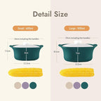Silicone Multi-Steamer Made in Korea Microwave Steamer for Cooking & Reheating BPA-Free Flexible & Durable (Breezeblue Green, 20.29 fl oz)