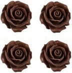 Rose Flower Silicone Molds,2pcs Roses Flowers Fondant Molds Polymer Clay Mould Candy Chocolate Molds for Cupcake Cake Pop Puck Decoration DIY Crafts