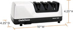 Chef’s Choice Professional Electric Knife Sharpeners for 15- and 20-Degree Straight-Edge and Serrated Knives with Diamond Abrasives & Precision Angle Control, 3-Stage, White