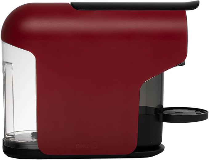 Delta Q Quick Espresso Capsule Machine – Color Red - Compact 0.8 L, Capsule System