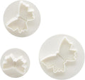 1 Set Butterfly Shape Fondant Flower Cutter, White Flower Plunger Cookie Cutter, Cake Decorating Tools, Dessert And Candy Sculpting Tools